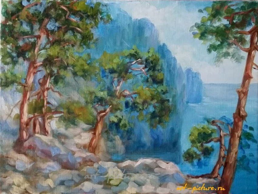 Берег Крыма холст, масло