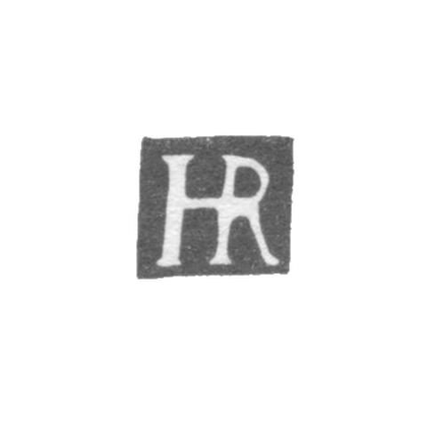 Клеймо мастера Рентель Горнус (Rentel Hornus) - Вильно - инициалы "HR" - 1615-1630 гг.