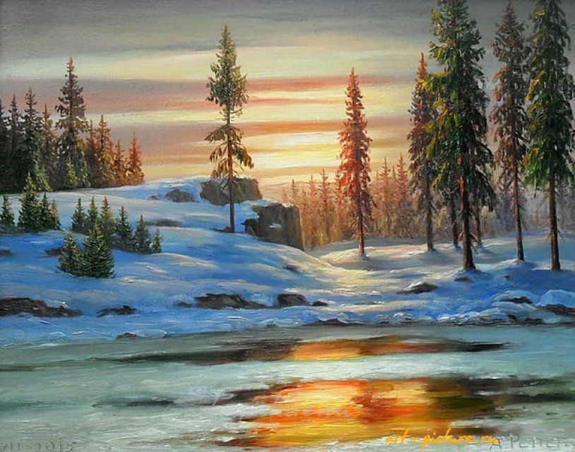 Зимний вечер Масло