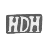 Клеймо мастера Херманн Ганс Дидрих - Тарту - инициалы "HDH" - 1815-1854 гг.