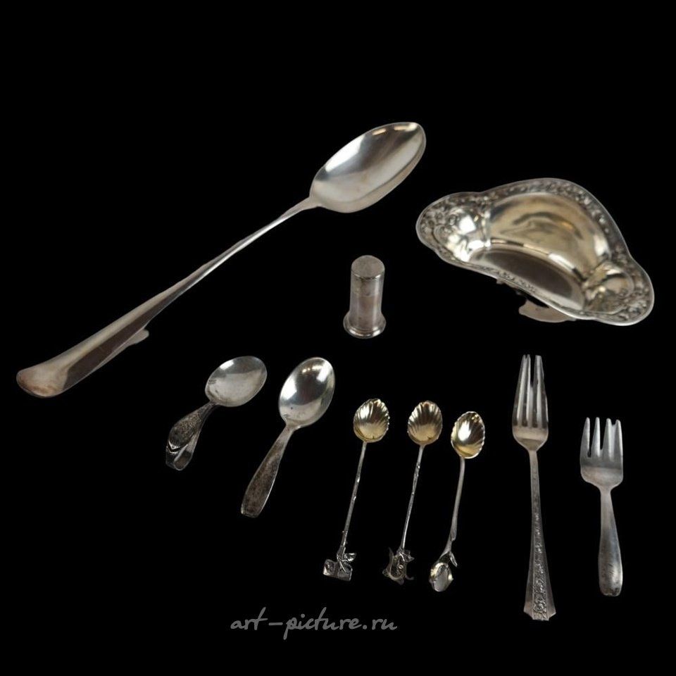 Russian silver , Assorted Sterling Silver & Other Silver