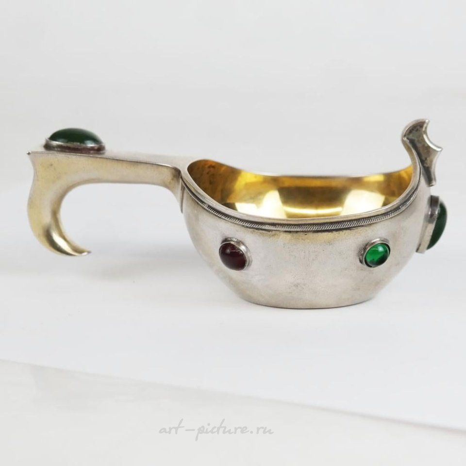 Русское серебро , Антикварный русский серебряный ковш
