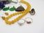 Strada watch with onyx and mother of pearl, Russian diopside...