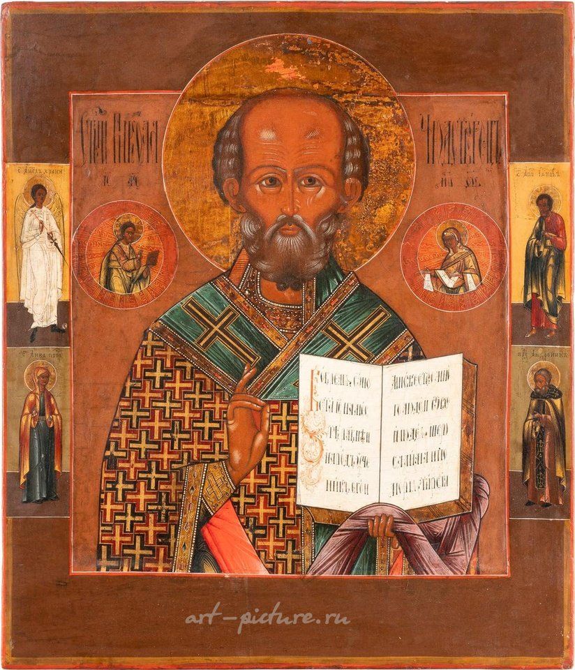 Русское серебро , Икона святого Николая Мирликийского, русская