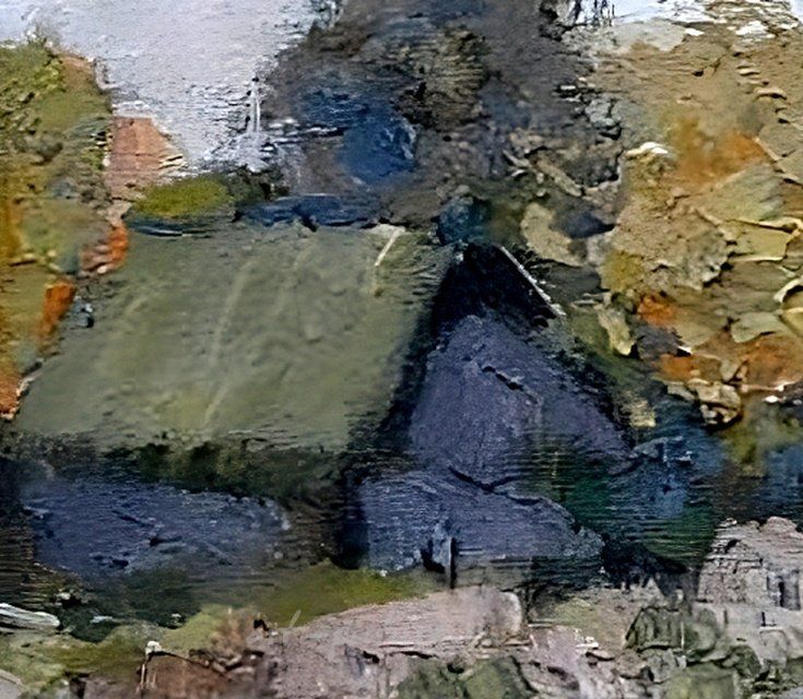 Сарайчики. Холст, масло. 45 х 55 см
