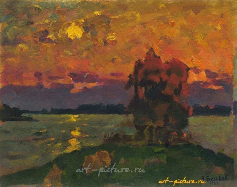 "Осень" масло, картон 