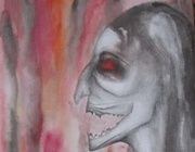 Страх акварель,карандаш,акварельная бумага 