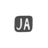 Клеймо мастера Аллениус Иоган - Ленинград - инициалы "JA" - 1898-1908 гг.