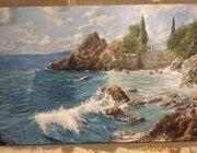 Домик у моря Масло холст 
