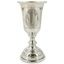 Antique Latvian 875 Silver Niello Cup Holder With Glass Cup