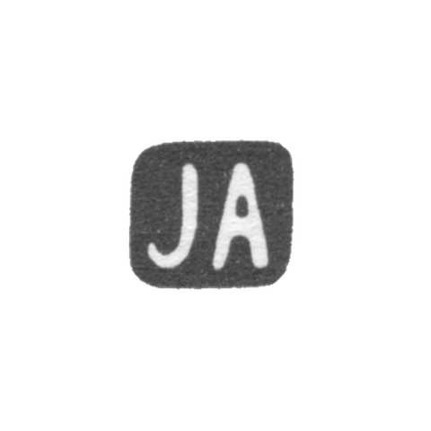 Клеймо мастера Аллениус Иоган - Ленинград - инициалы "JA" - 1898-1908 гг.