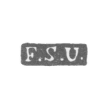 Клеймо мастера Уваров Федор Степанович - Ленинград - инициалы "F.S.U."
