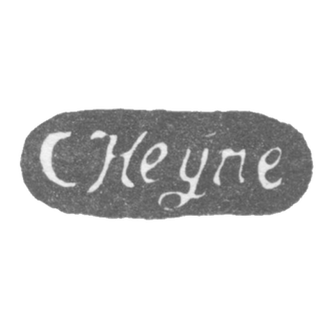 Клеймо мастера Гейне Карл - Ленинград - инициалы "C Heyne"