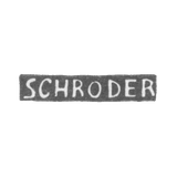 Клеймо мастера Шредер Иоганн Лоренц - Ленинград - инициалы "SCHRODER"
