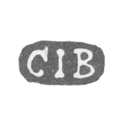 Клеймо мастера Богас Карл Иоган - Ленинград - инициалы "CIB"
