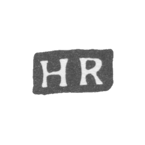 Клеймо мастера Рюссель Генрих Франц - Ленинград - инициалы "HR"