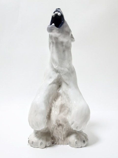 Белый полярный медведь. Дания, г. Копенгаген, Royal Copenhagen, 1898-1923 гг.