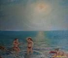 Статуэтка Жара холст масло 