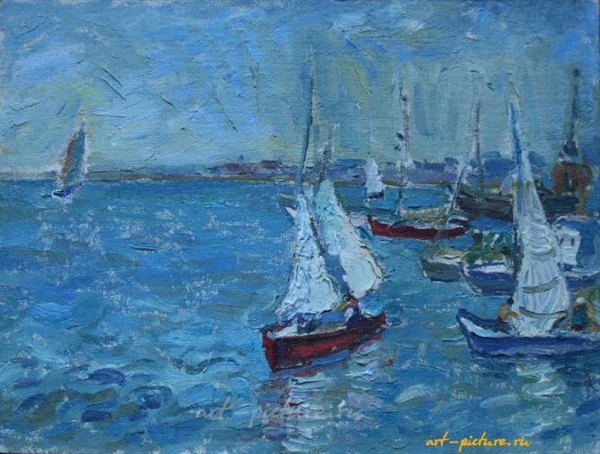 Черногория. Картон, масло. 28 х 36 см