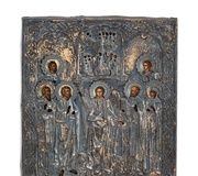 Семейная икона с серебряной ризой, Москва, 1863 год