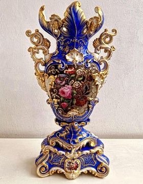 купить Ваза амфорообразная со скульптурными деталями. Попов. 1850—1860-е гг.