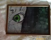 Зазеркалье гуашь 