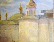 У церкви Холст, масло 