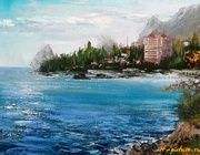Вид  на Симеиз масло,холст