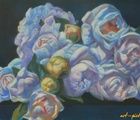 купить «Пионы. Ночь». Пастель, бумага. 