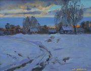 Март. ДВП, масло. 42 х 50 см.