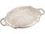 IMPERIAL RUSSIAN SILVER SERVING TRAY WITH ENGRAVING