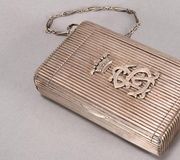 Русский золотой и серебряный сигаретный кейс и веста
