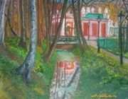 В Кусково масло, холст 