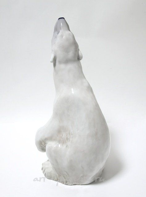 Белый полярный медведь. Дания, г. Копенгаген, Royal Copenhagen, 1898-1923 гг.