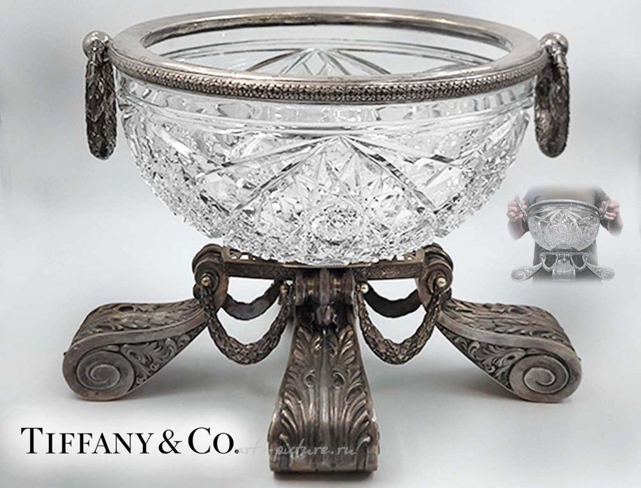 Русское серебро , Крупная серебряная посуда Tiffany and Co. XIX века