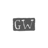 Клеймо мастера Вихманн Готфрид - Ленинград - инициалы "GW"