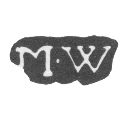 Клеймо мастера Вессель Матиас - Ленинград - инициалы "M-W"