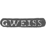 Клеймо мастера Вейс Густав - Ленинград - инициалы "G.WEISS" - 1782-1791 гг.