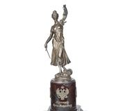 Серебряная презентационная фигура правосудия, Овчинников, Санкт-Петербург...