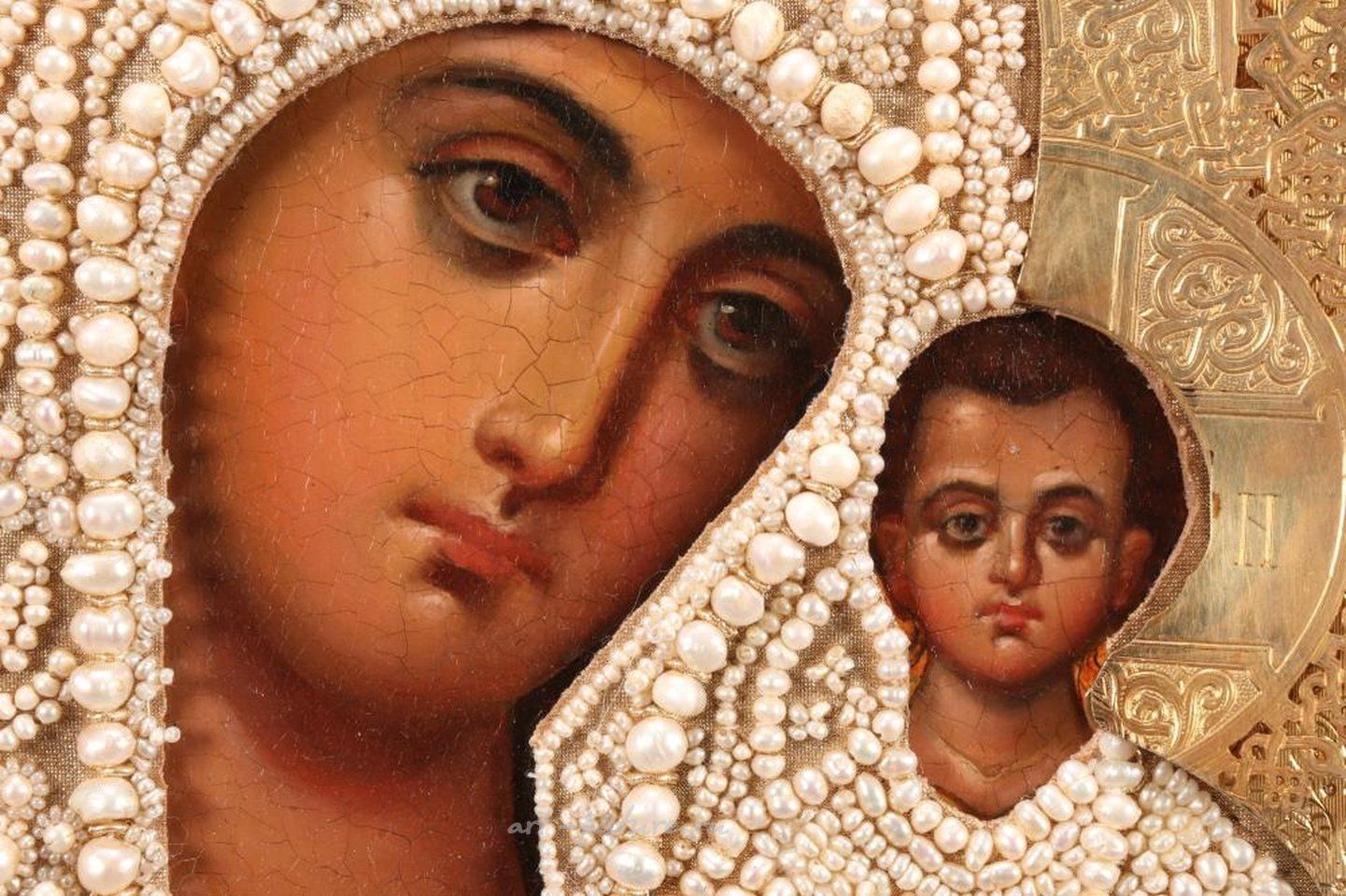 Русское серебро , Русская серебряная и эмалевая икона.