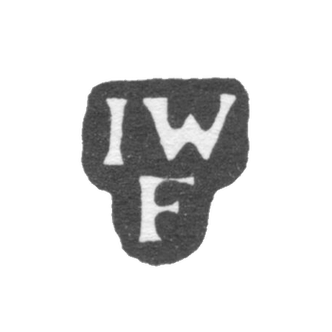 Клеймо мастера Фейербах Иоганн Вендель - Ленинград - инициалы "IWF"