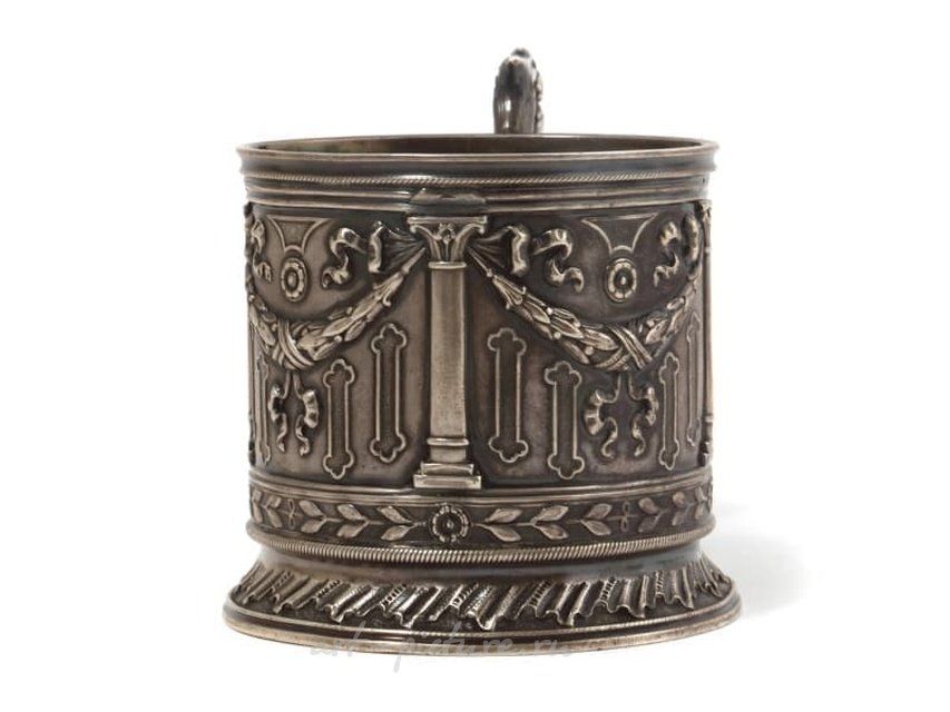 Серебряный подстаканник Клингерт Густав Густавович, Россия, 1899-1908 гг.