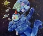 Статуэтка День Космонавтики Холст …