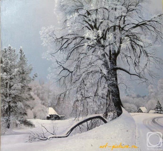 Январь Масло,холст