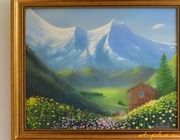 жизнь в горах холст масло 