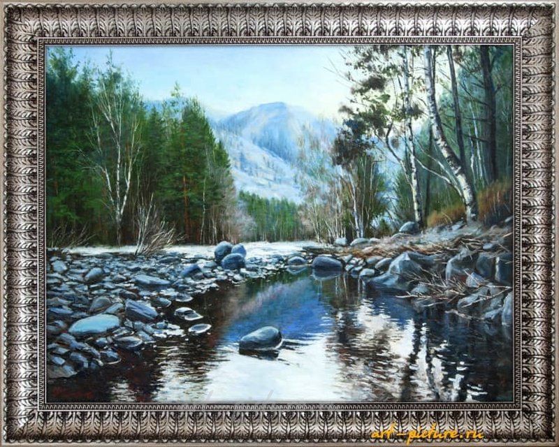 Морозная свежесть. Алтай масло, холст