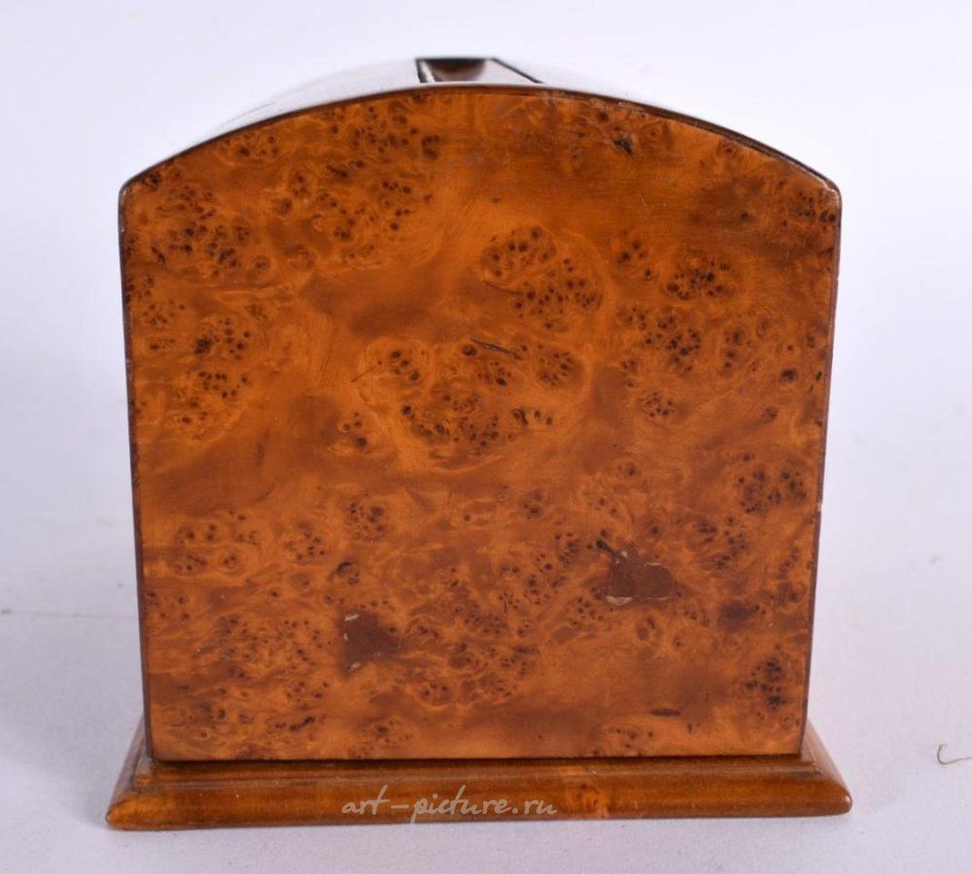 Russian silver , A FINE 18CT GOLD MOUNTED BURR WALNUT FOLDING CIGARETTE BOX. ...
