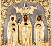 Икона святого апостола Андрея-воина с датировкой...