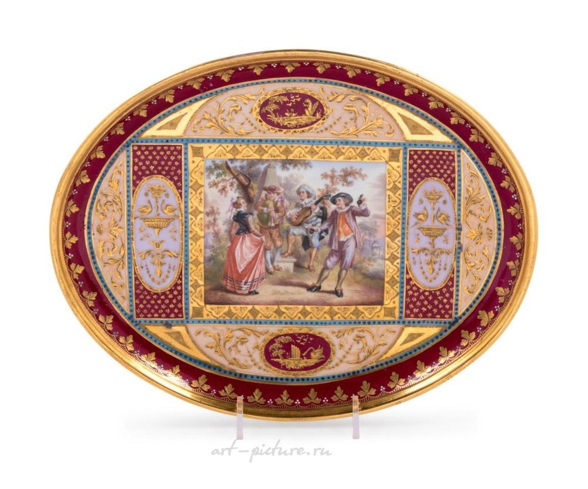 Royal Vienna , Фарфоровый лоток Royal Vienna 19 века