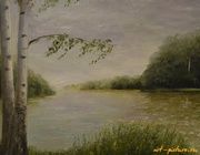 Пленэр в Сестрорецке масло холст 